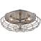 Industrial Cage Nickel 8 1/2" High Ceiling Light Fixture