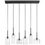 2_Industrial Chic 29" Wide Painted Black Multi Light Pendant