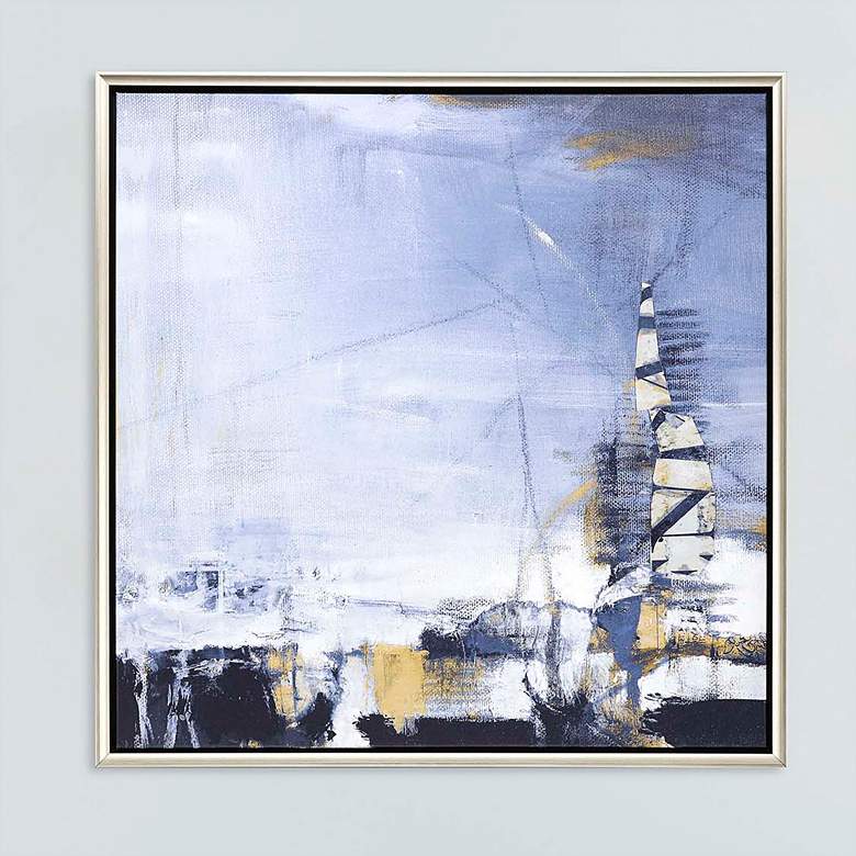 Image 1 Industrial Revolution 39" Square Giclee Canvas Wall Art