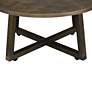4_Industrial Smokey Walnut 3-Piece Coffee and End Table Set more views