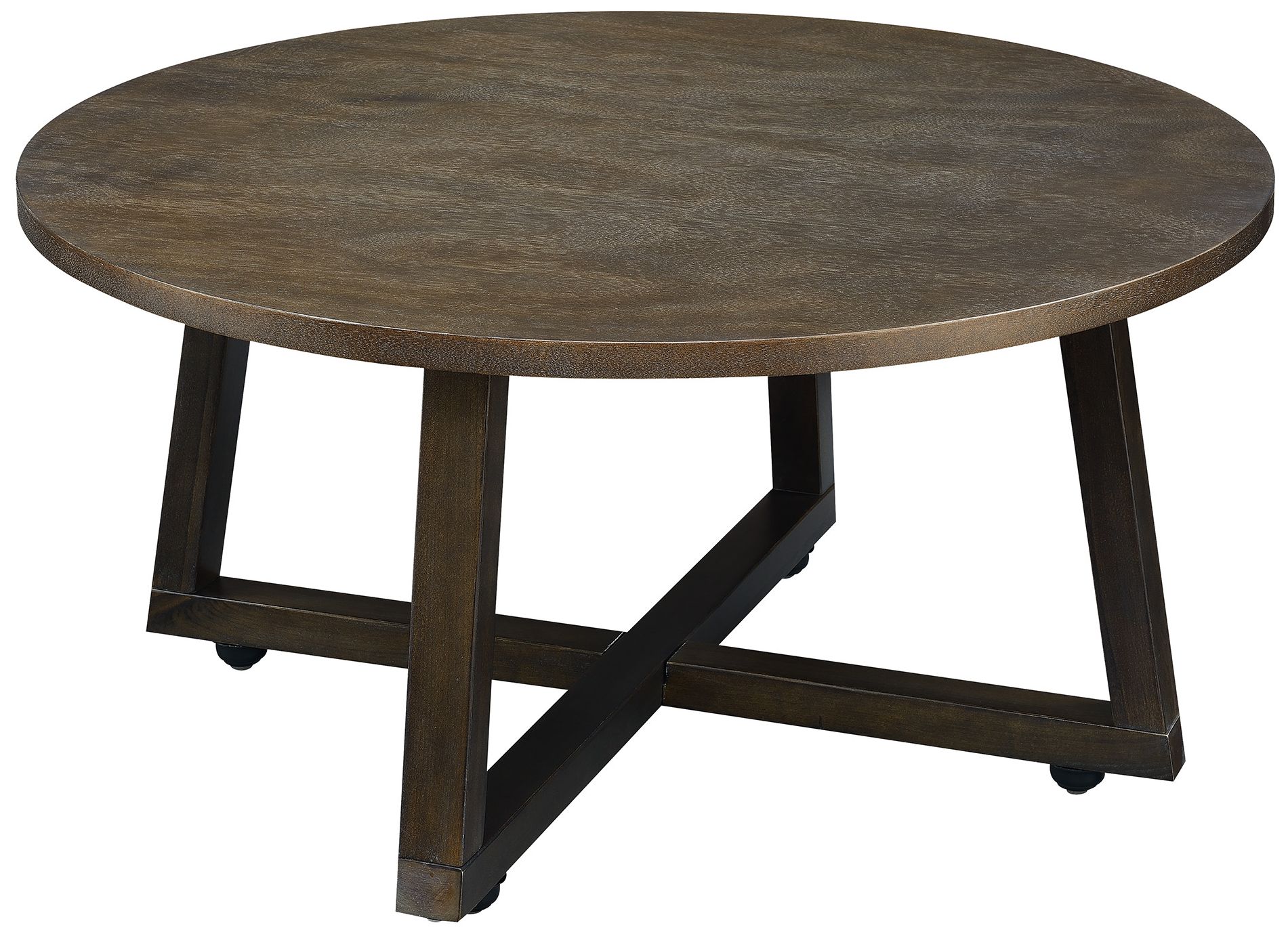 Image 7 Industrial Smokey Walnut 3-Piece Coffee and End Table Set more views
