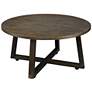 7_Industrial Smokey Walnut 3-Piece Coffee and End Table Set more views