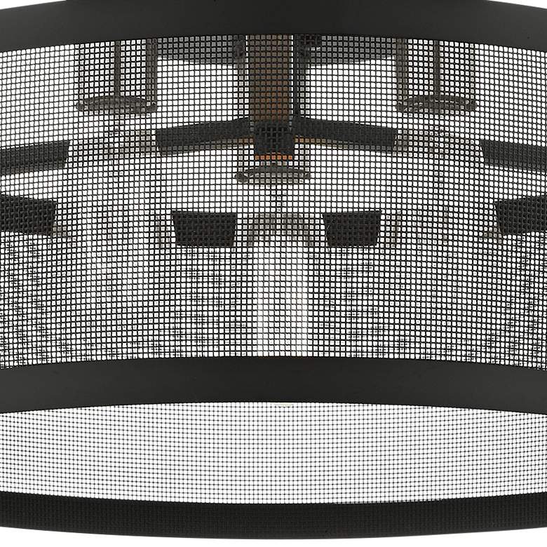 Image 4 Industro 18" Wide Black Mesh Ceiling Light more views