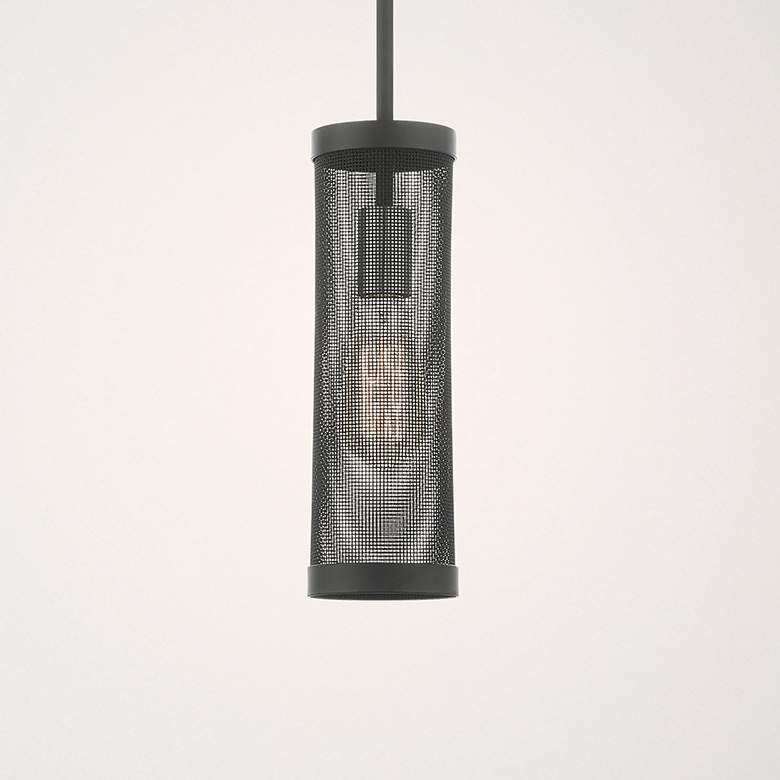 Image 1 Industry 1 Light Black Pendant