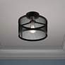 1_Industry 1 Light Black Semi Flush Mount