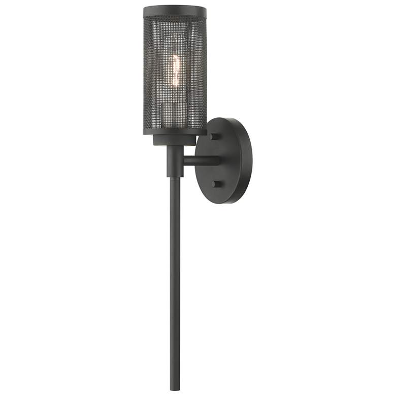 Image 1 Industry 1 Light Black Wall Sconce