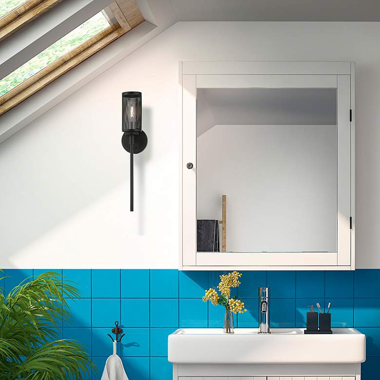 Image 6 Industry 1 Light Black Wall Sconce more views