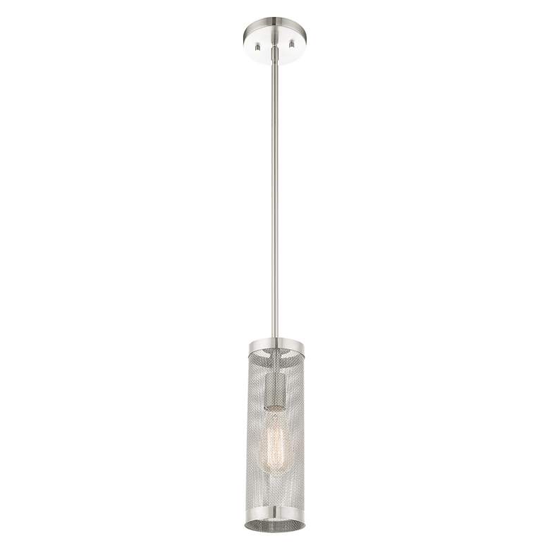 Image 6 Industry 1 Light Brushed Nickel Pendant more views