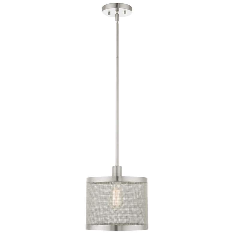 Image 1 Industry 1 Light Brushed Nickel Pendant