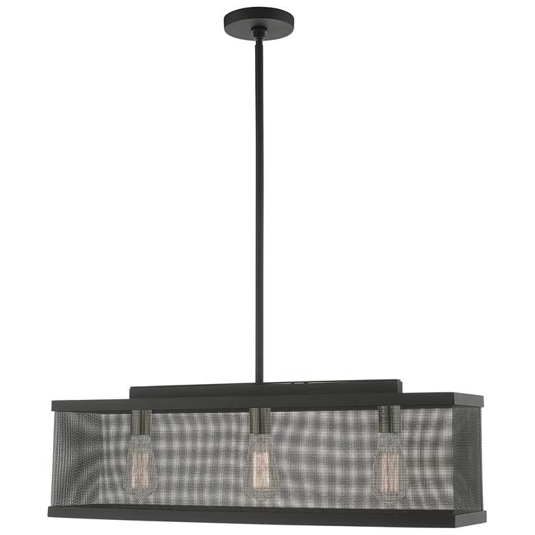 Image 2 Industry 3 Light Black Chandelier