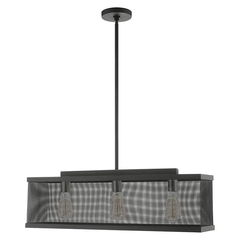 Image 5 Industry 3 Light Black Chandelier more views