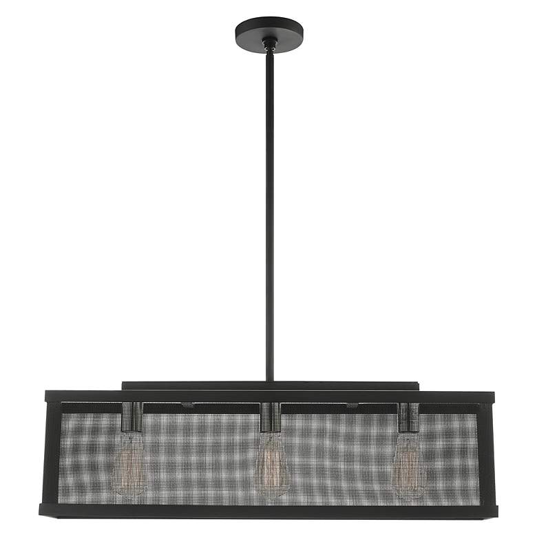 Image 6 Industry 3 Light Black Chandelier more views