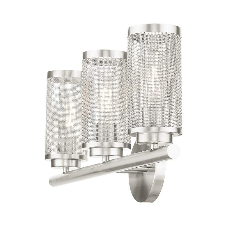 Image 7 Industry 3 Light Brushed Nickel Bath Vanity more views