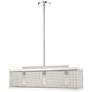 2_Industry 3 Light Brushed Nickel Chandelier