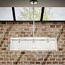 1_Industry 3 Light Brushed Nickel Chandelier