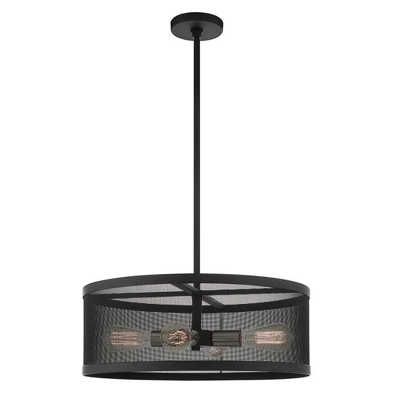 Image 6 Industry 4 Light Black Chandelier more views