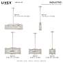 Thumbnail3 of Industry 4 Light Brushed Nickel Chandelier more views