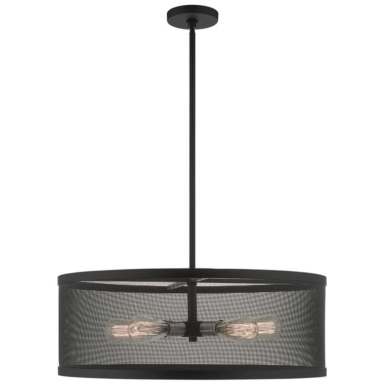 Image 2 Industry 5 Light Black Chandelier