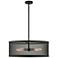 Industry 5 Light Black Chandelier