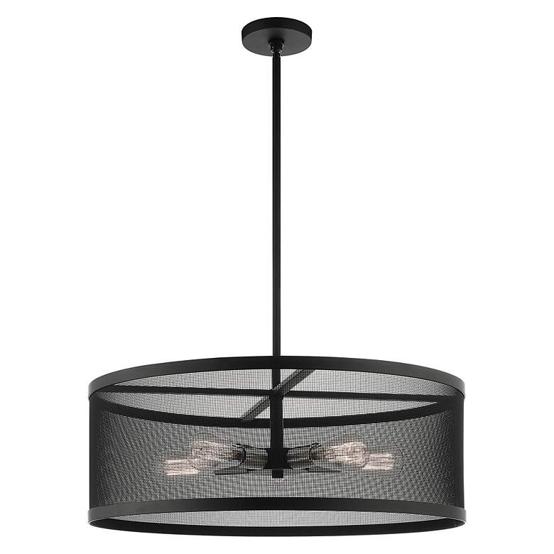 Image 7 Industry 5 Light Black Chandelier more views