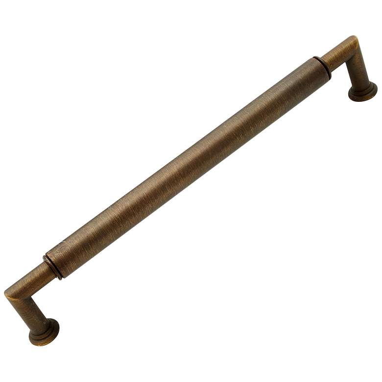 Image 1 Indy Antique English Metal 10 1/2"W Cylinder Cabinet Pull