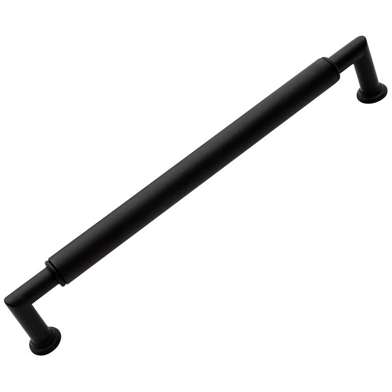 Image 1 Indy Black Metal 10 1/2" Wide Cylinder Cabinet Pull