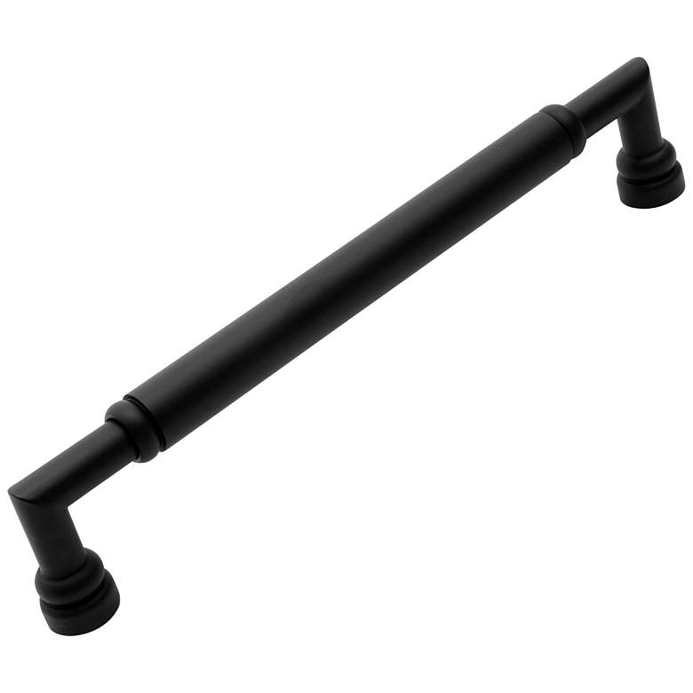 Image 1 Indy Black Metal 13" Wide Cylinder Appliance Pull