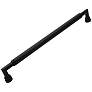 Indy Black Metal 19" Wide Cylinder Appliance Pull