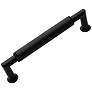 Indy Black Metal 5 1/2" Wide Cylinder Cabinet Pull