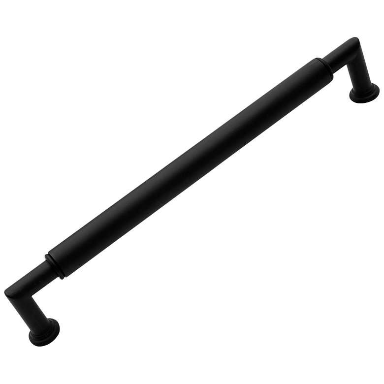 Image 1 Indy Black Metal 8 1/2" Wide Cylinder Cabinet Pull