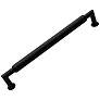 Indy Black Metal 8 1/2" Wide Cylinder Cabinet Pull