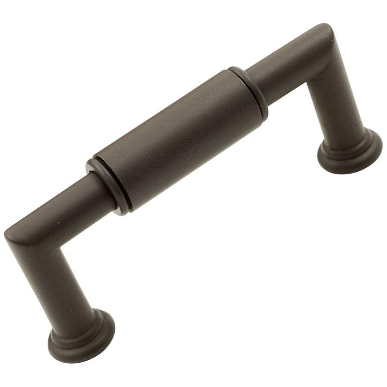 Image 1 Indy Oil-Rubbed Bronze Metal 3 1/2"W Cylinder Cabinet Pull