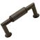 Indy Oil-Rubbed Bronze Metal 3 1/2"W Cylinder Cabinet Pull