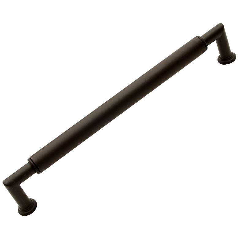Image 1 Indy Oil-Rubbed Bronze Metal 8 1/2"W Cylinder Cabinet Pull