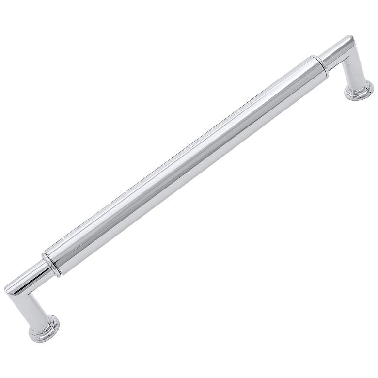 Image 1 Indy Polished Chrome Metal 10 1/2"W Cylinder Cabinet Pull