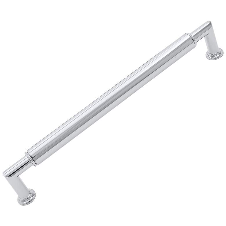 Image 1 Indy Polished Chrome Metal 8 1/2" Wide Cylinder Cabinet Pull