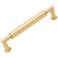 Indy Satin Brass Metal 5 1/2" Wide Cylinder Cabinet Pull