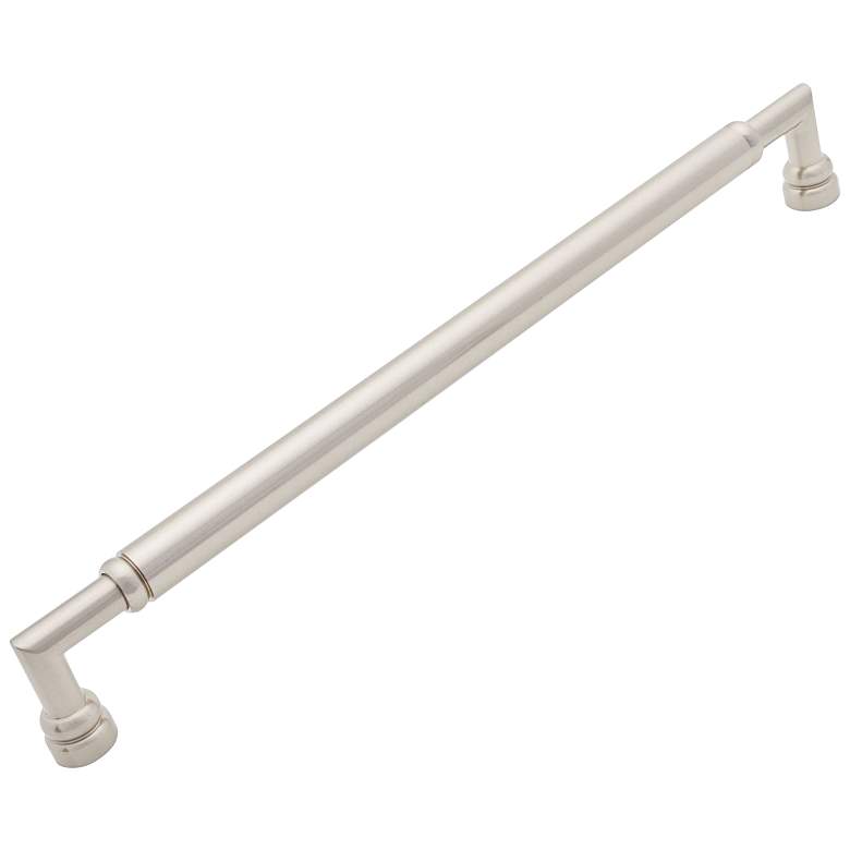 Image 1 Indy Satin Nickel Metal 19" Wide Cylinder Appliance Pull