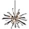 Inertia Crystal and Stainless 24" Wide Corbett Pendant Light