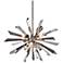 Inertia Crystal and Stainless 24" Wide Corbett Pendant Light