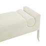 Ines 66 3/4" Wide Cream Boucle Fabric Rectangular Bench in scene