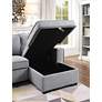 3_Ines 92 1/2" Wide Gray Sectional Sleeper Sofa more views