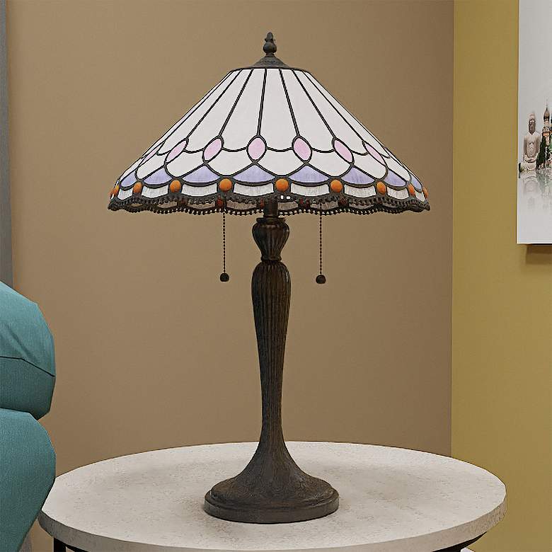 Image 1 Inez 2-Light Matte Black Table Lamp