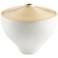 Inez Matte White 10" Wide Modern Ceramic Vase