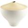 Inez Matte White 12 3/4" Wide Modern Ceramic Vase