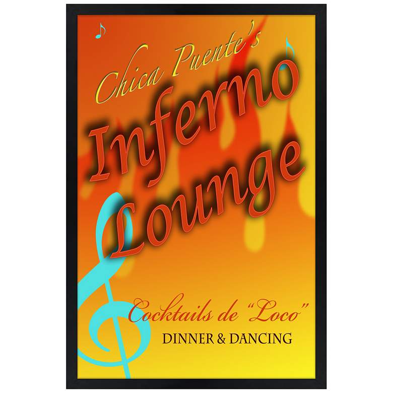 Image 1 Inferno Lounge Giclee 30 inch High Wall Art