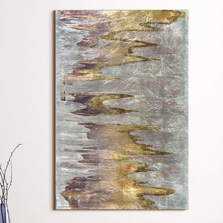 Image 1 Infinite White 48" x 32" Frameless Printed Glass Wall Art