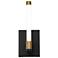 Infiniti 1-Light Integrated LED Sconce Matte Black & Brass