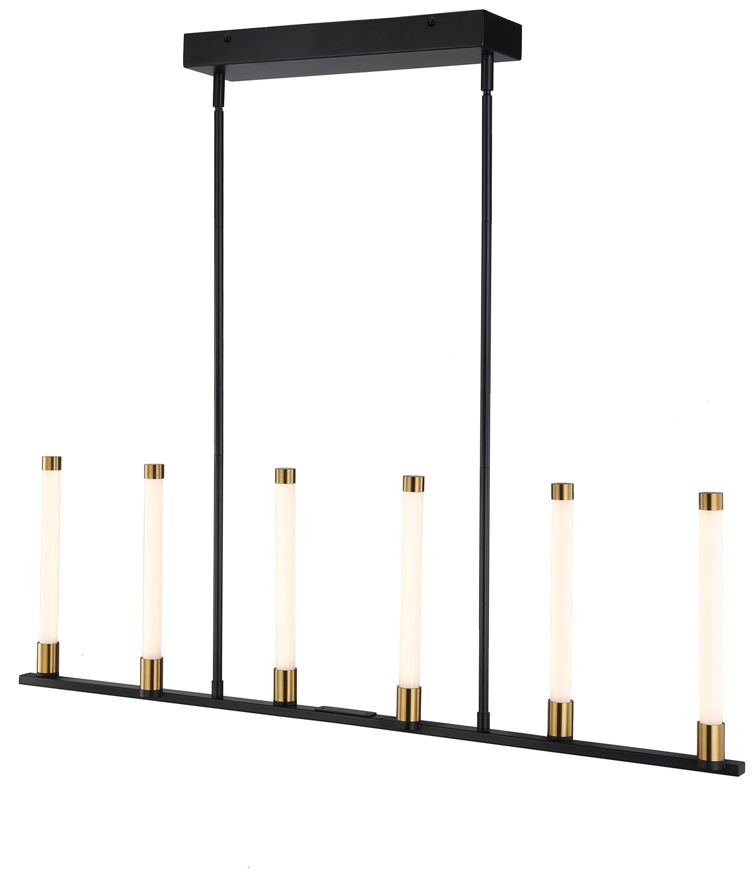 Thumbnail2 of Infiniti Collection 6-Light Integrated LED Island Light Matte Black & B more views