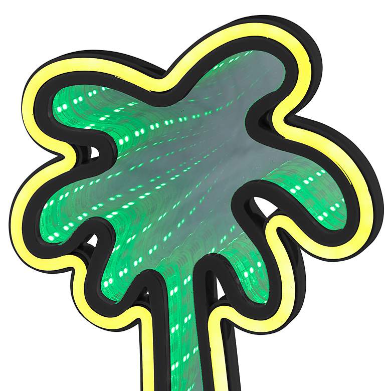 Image 4 Infinity 10 1/2" High Neon Palm Tree LED Accent Table Lamp more views